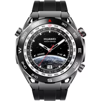 Huawei Watch Ultimate – išmanusis laikrodis su HNBR dirželiu, 140–210 mm riešui, 3,8 cm (1,5 colio) ekranas, NFC, Bluetooth