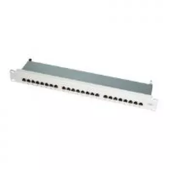 LogiLink - Patch panel - RJ-45 x 24 - šviesiai pilka, RAL 7035 - 1U