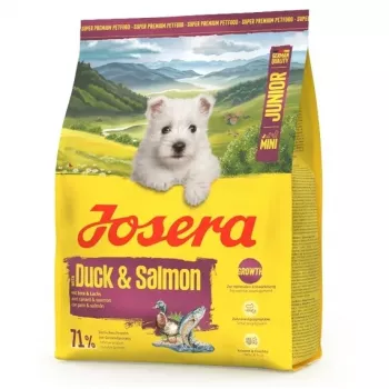 Sausas šuniukų ėdalas JOSERA Mini Junior Duck & Salmon 3 kg