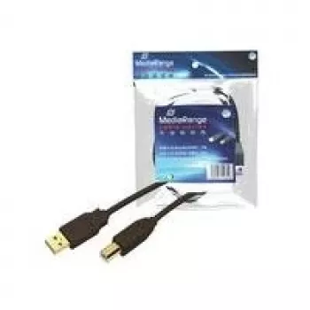 USB kabelis MediaRange MRCS101 1,8 m USB A USB B juodas