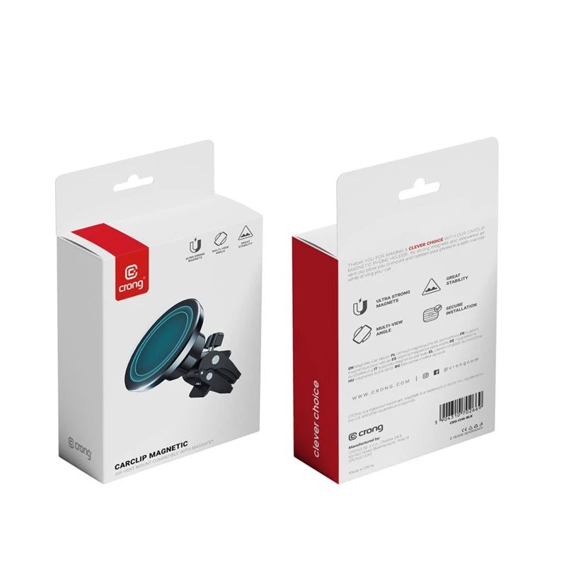 Magnetinis laikiklis automobiliui Crong CRG-CH6-BLK, MagSafe, iPhone 12 ir naujesniems