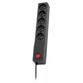 LESTAR ZX 510 G-A K.:CZ 5,0M apsauginis filtras nuo viršįtampių, 5 lizdai, 5 m, juodas