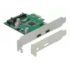 DeLOCK PCI Express x1 kortelė į 2 x USB Type-C™ moterišką jungtį