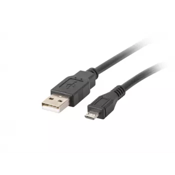 Lanberg CA-USBM-10CC-0010-BK USB 2.0 laidas, Micro-USB B, USB A, 1 m, juodas