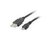 Lanberg CA-USBM-10CC-0010-BK USB 2.0 laidas, Micro-USB B, USB A, 1 m, juodas