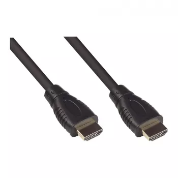 HDMI 2.0b laidas, 4K / UHD @60Hz, 18 Gbit/s, paauksuoti kontaktai, juodas, 0,5 m, Good Connec (4520-005)