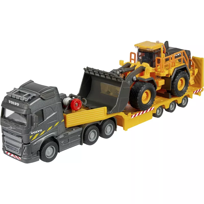 Volvo FH16 sunkvežimis + ratinis krautuvas, žaislinė transporto priemonė