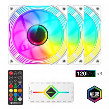 Gamemax KF300 BK White kompiuterio ventiliatorius