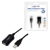 LogiLink USB 2.0 kartotuvinis laidas - 5 m USB A laidas