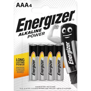 Energizer Alkaline Power AAA LR03 baterijos, 4 vnt.