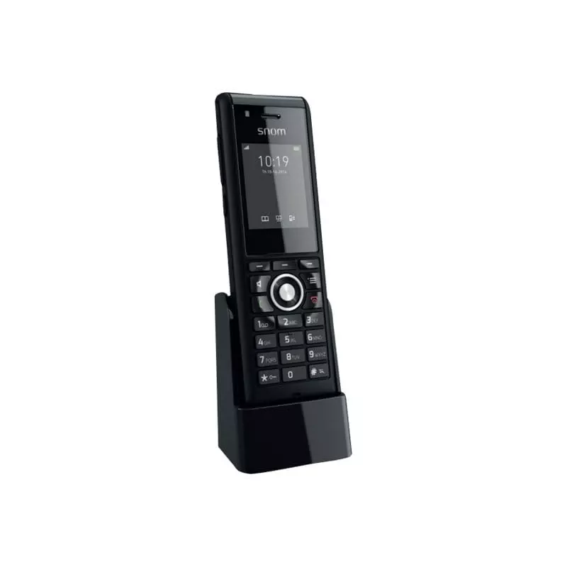 Belaidis telefono ragelis Snom M85 juodas su skambučio numerio rodymu
