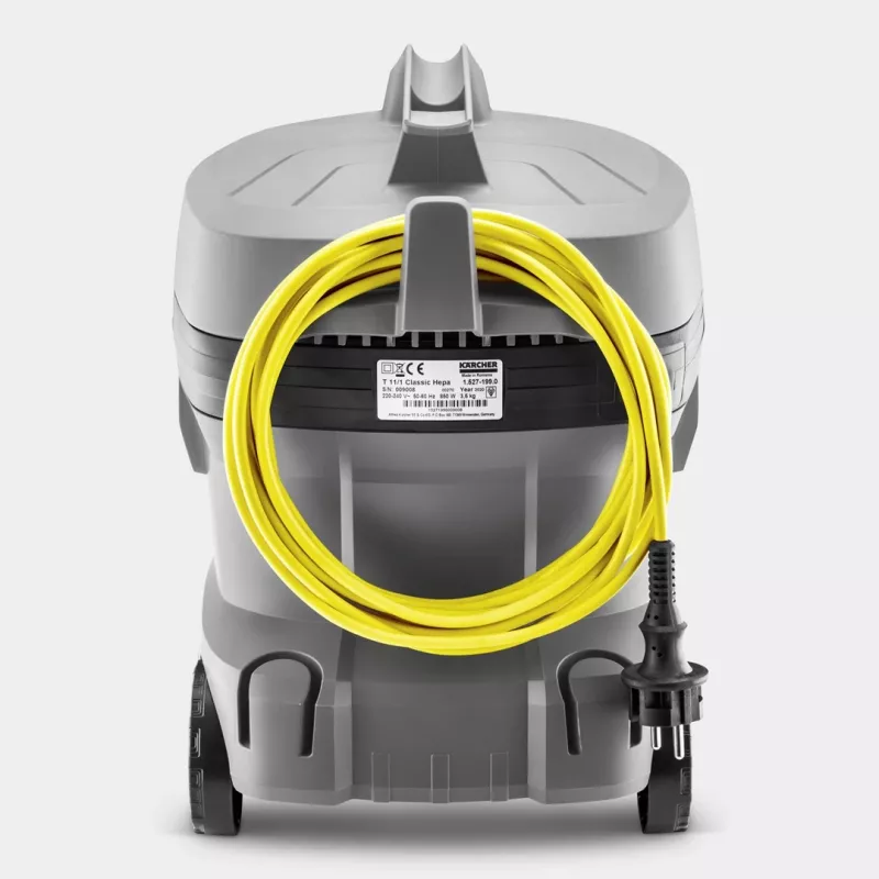Sausas dulkių siurblys Karcher AG T 11/1 Classic – 11 l talpa, 850 W, 23,5 kPa, 2 m žarna, teleskopinis vamzdis