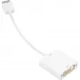 Adapterio laidas DisplayPort į DVI Sharkoon 0,15 m baltas — DisplayPort 1.2 į DVI
