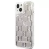 Karl Lagerfeld KLHCP14MLMNMS iPhone 14 Plus 6,7″ kietas dėklas sidabrinis / sidabrinis Liquid Glitter Monogram