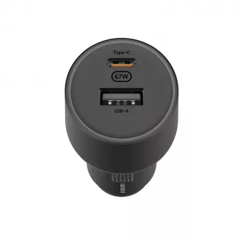 Xiaomi 43907 automobilinis įkroviklis 67W su USB-C ir USB-A, juodas