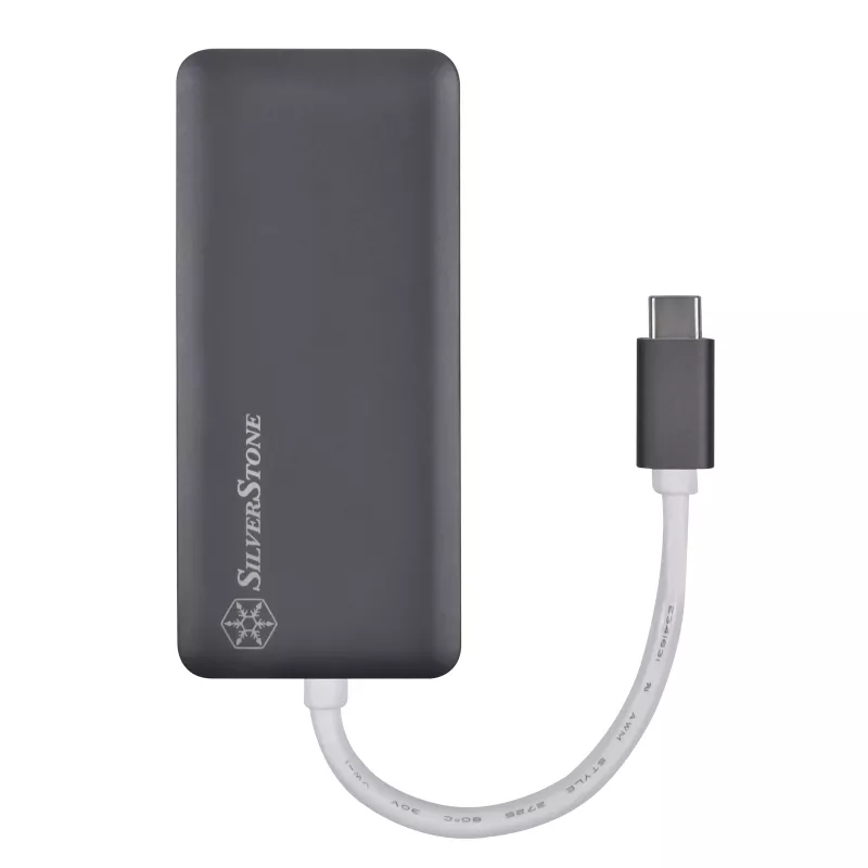 SilverStone SST-EP14C – USB 3.1 Type-C Gen1 į HDMI, 3x USB 3.1 Gen 1 Type-A, 1x USB 3.1 Gen 1 Type-C (PD 2.0 įkrovimas)