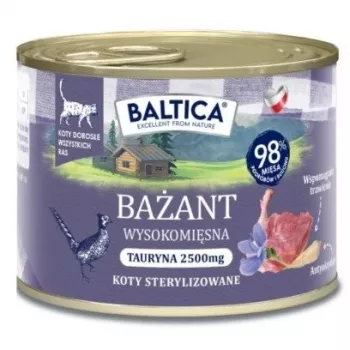 BALTICA regional flavours Fazanas – šlapias kačių ėdalas 185g