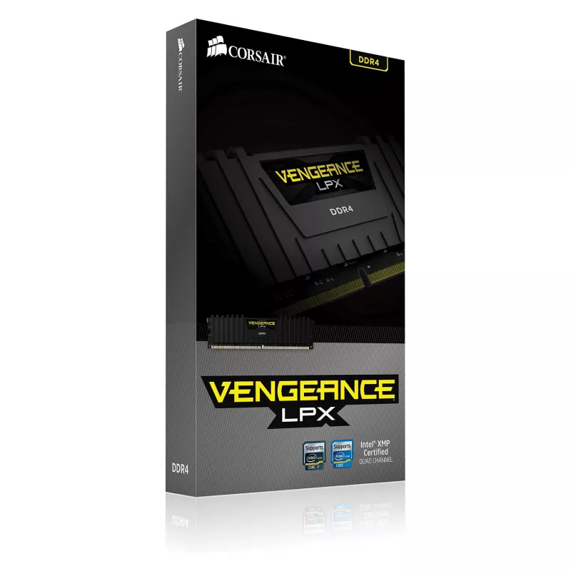 Corsair Vengeance LPX 8GB DDR4 2400 MHz CL14 juoda