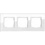Gira Esprit Glas White stiklinis jungiklio dangtelis, be varžtų, 95×236,8×9,85 mm