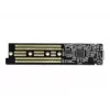 Išorinis dėklas SSD DELOCK 42620 M.2 NVMe PCIe su USB Type-C moterišku lizdu, skaidrus