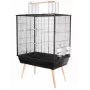 Paukščių narvas ZOLUX Neo Jili H80 Juodas – metalinis/plastikinis narvas 78×48×81 cm su 2 stalčiais
