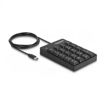 Skaitmeninis klaviatūros blokas DeLOCK 12108 USB juodas 19 klavišų 1.6 m laidas