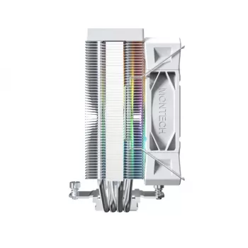 Oro aušintuvas Montech NX400 ARGB 120 mm Baltas – 270 W TDP, FDB, 156×74×120 mm