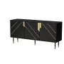 Cama 3D MOUNTAIN komoda 154x40x72 juodas + auksinis