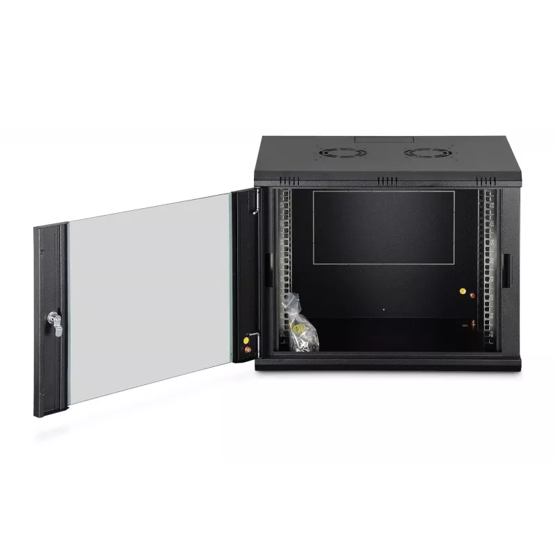 Sieninis stovo spintos korpusas DIGITUS Dynamic-N 9U, 600x450 mm (PxG), IP20, rakinamas, nesurinktas