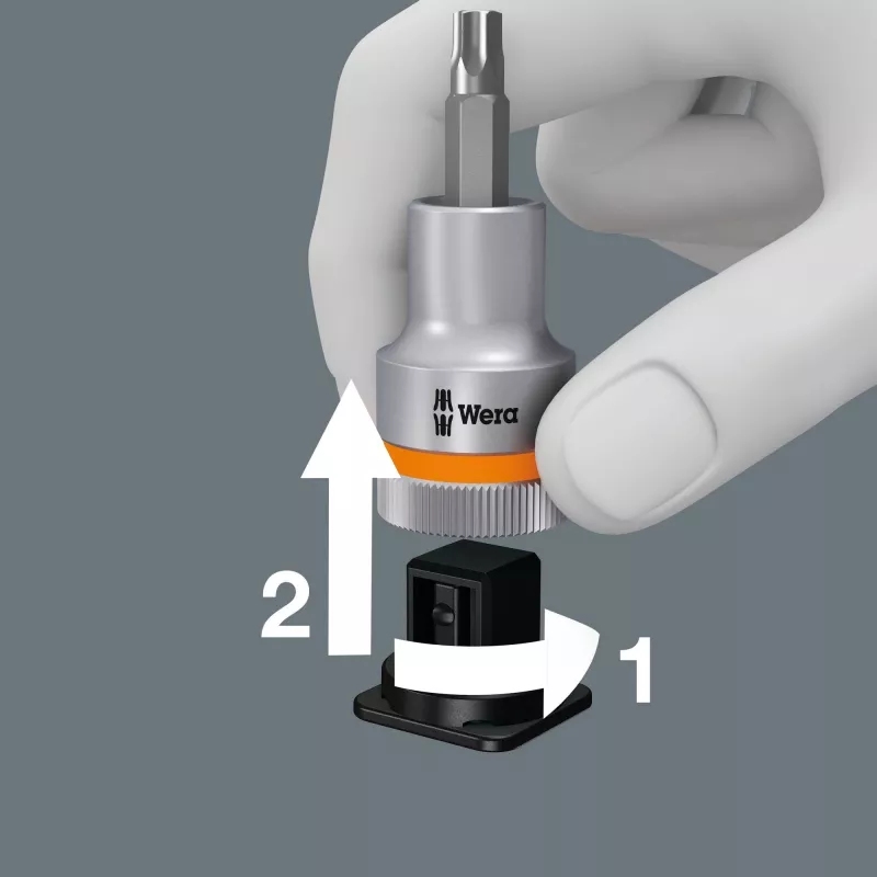 Wera 8767 C TORX HF 3 Zyklop 1/2 colio TORX lizdinių antgalių rinkinys, 9 vnt.