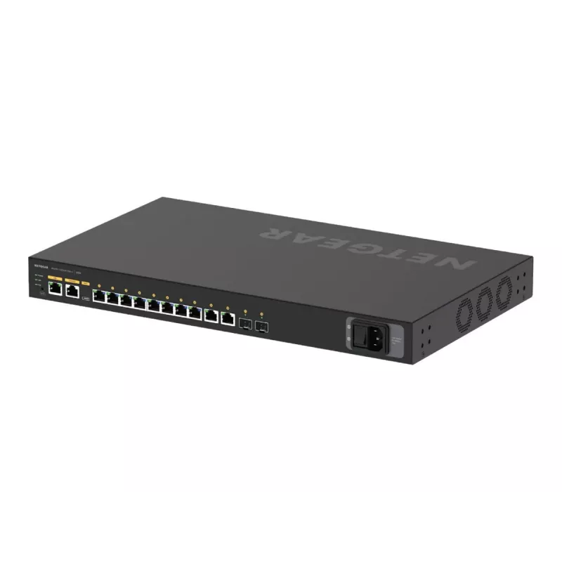NETGEAR M4250-10G2XF-PoE++ valdomas L2/L3 Gigabit Ethernet (10/100/1000) jungiklis su PoE ir PoE++, 1U, juodas