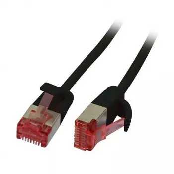 Synergy 21 Patch kabelis RJ45 CAT6 250MHz 1,0m juodas U/FTP plonas apvalus d 3,6mm