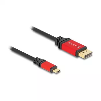 DeLOCK USB Type-C į DisplayPort kabelis 8K 30Hz HDR 1m Raudonas