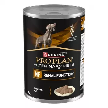 Šlapias šunų ėdalas PURINA Pro Plan Veterinary Diets NF Renal Function terapinis, kiauliena, 400 g skardinė
