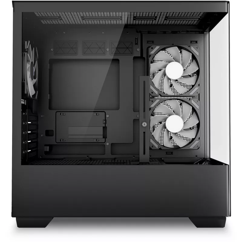 PC korpusas Sharkoon Elite Shark CM100 Tower Micro-ATX, be maitinimo šaltinio, juodas