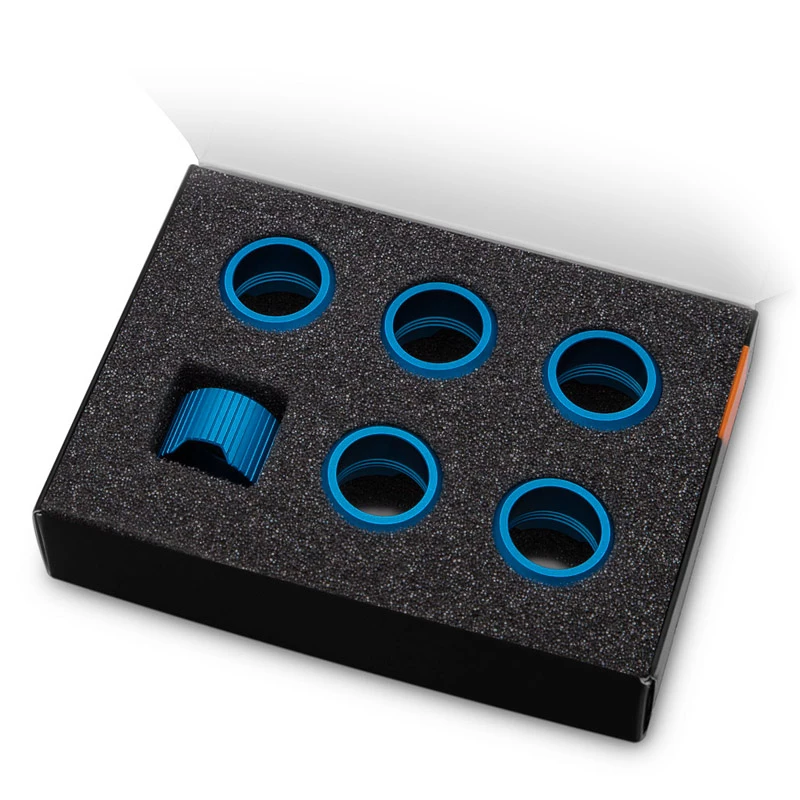 Suspaudimo žiedų rinkinys EK Water Blocks EK-Quantum Torque 6 vnt. STC 16 mėlyni