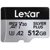 Flash atminties kortelė Lexar 512 GB UHS-I microSDXC SILVER PLUS