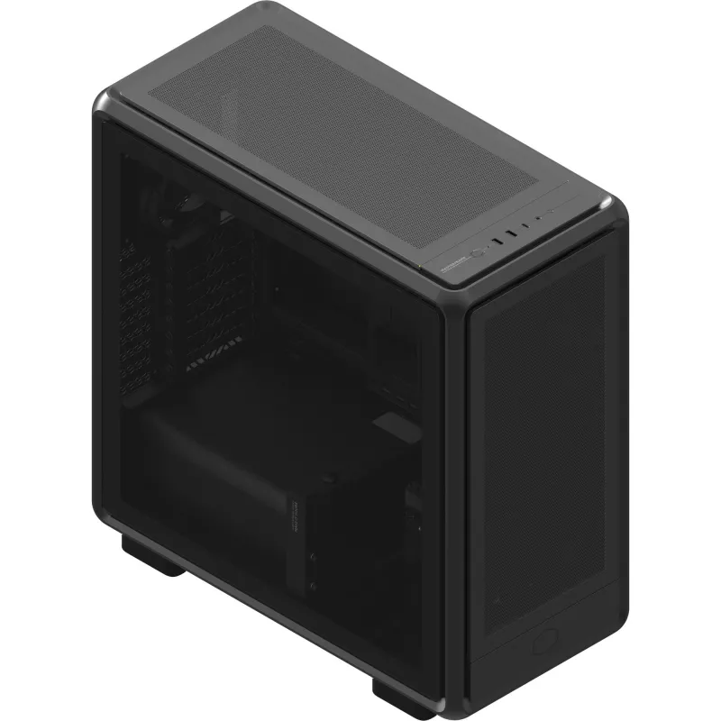 PC korpusas Cooler Master MasterFrame 600 Mesh — juodas, ATX/EATX, 2x200mm priekiniai ventiliatoriai