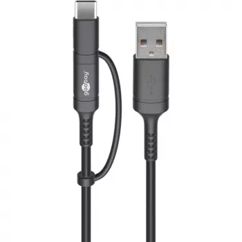 USB kabelis Goobay 71892 juodas