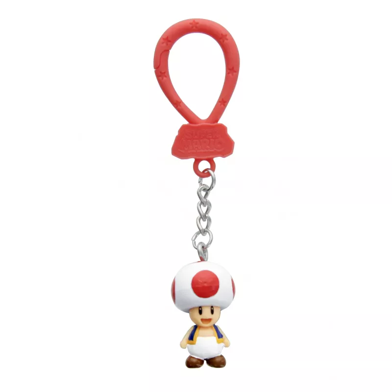„Backpack Buddies“ raktų pakabukų rinkinys Paladone Super Mario, CDU, 24 vnt. – įvairūs veikėjai, kolekcionuojami aksesuarai