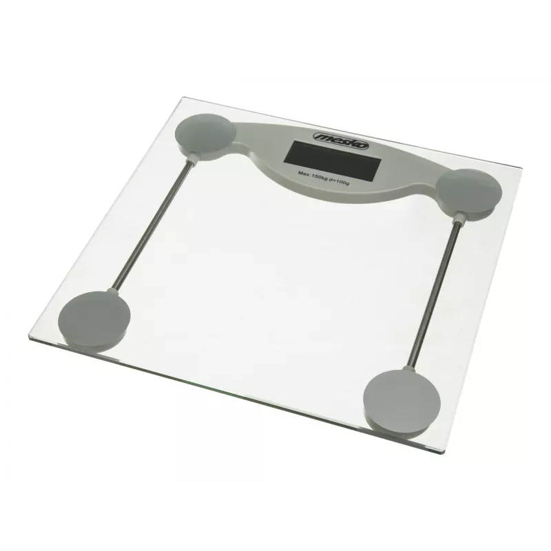 Svarstyklės elektroninės asmeninės Mesko MS 8137 – 150 kg talpa, 100 g tikslumas, balta/permatoma