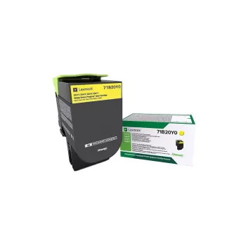 Kasetė su toneriu Lexmark 71B20Y0 geltona, 2300 puslapių