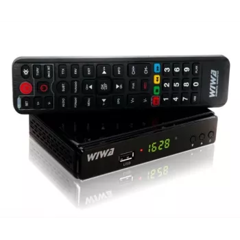 Skaitmeninis TV imtuvas WIWA 2_275294 H.265 DVB-T/DVB-T2 HD, 1 imtuvas, 470–860 MHz, HDMI 1.3, USB 2.0, SCART, juodas
