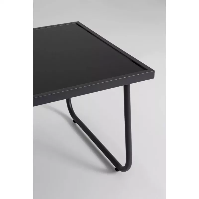 Sodo baldų rinkinys Extralink BLACK FOREST L-0358 – dvi kėdės, gultas, stalelis išskleidžiamas, juodas