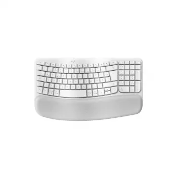 Logitech Wave Keys belaidė ergonominė klaviatūra RF Wireless Bluetooth QWERTZ vokiška balta