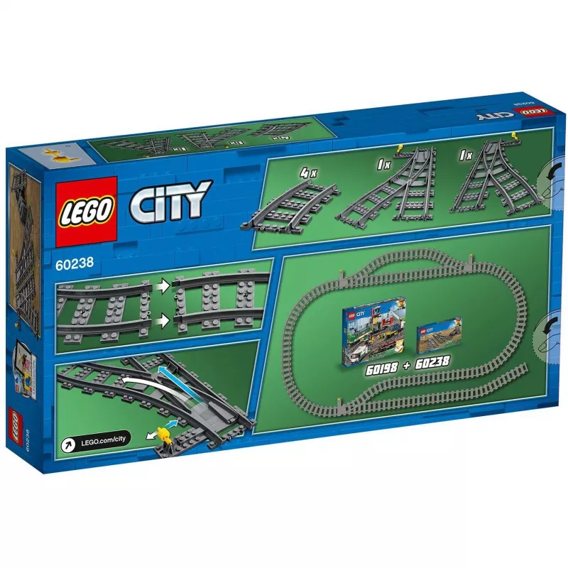 LEGO City 60238 – geležinkelio iešmas ir priedai
