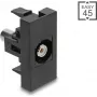 DELOCK garso adapteris Cinch (RCA) lizdas – Cinch (RCA) lizdas, 45° kampu, baltas, modelis 90958