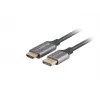 Displayport(M)-HDMI(M) laidas 1M 4K juodas ir sidabrinis