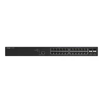 Valdomas LANCOM GS-3628XP jungiklis, 24× 2,5G RJ-45 prievadai, PoE, L2/L3, 1U stelažinis