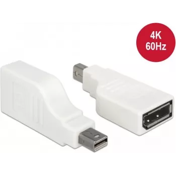 DeLOCK 65867 adapteris iš mini DisplayPort į DisplayPort su 90° kampu